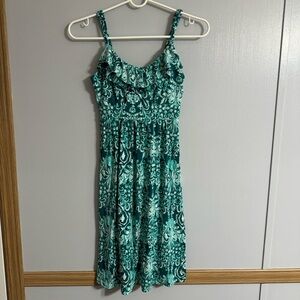 New York & Company Teal Green Summer Dress Size XS